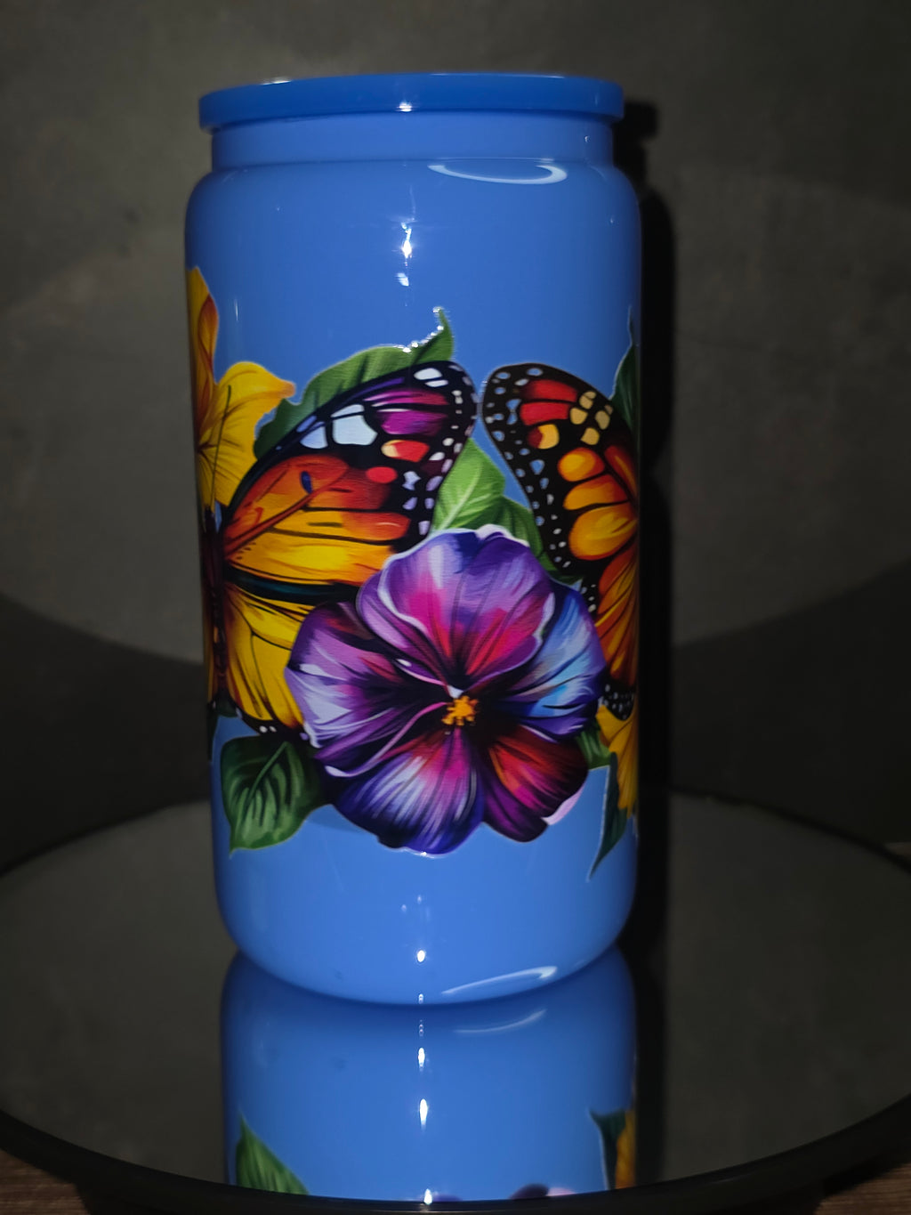 16oz Neon Colored Glass Tumblers