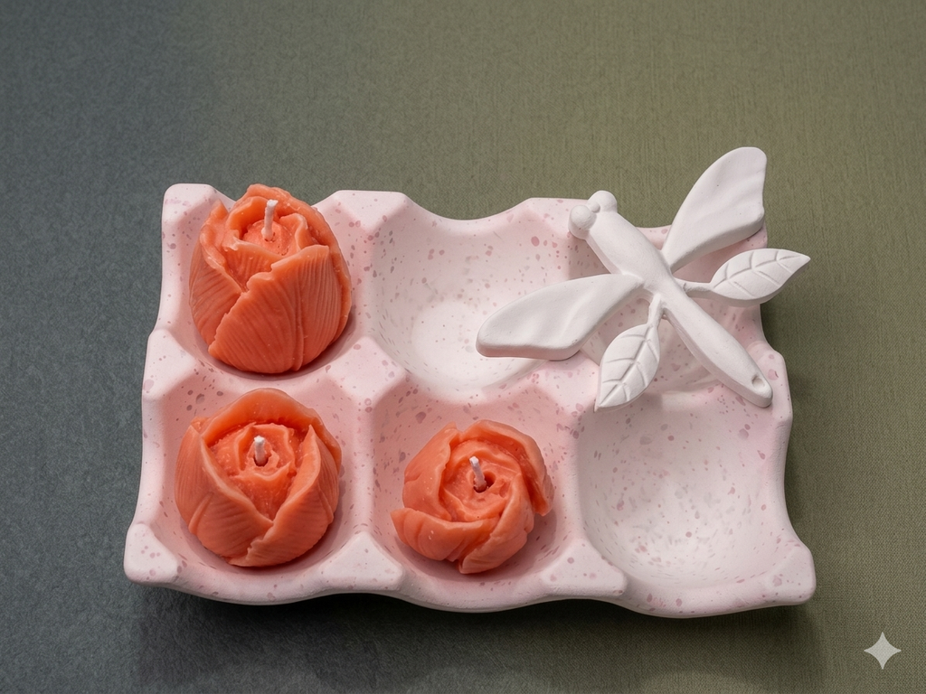 Artisan Speckled Egg Carton Display