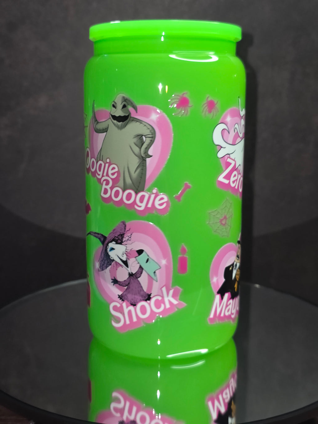 16oz Neon Colored Glass Tumblers