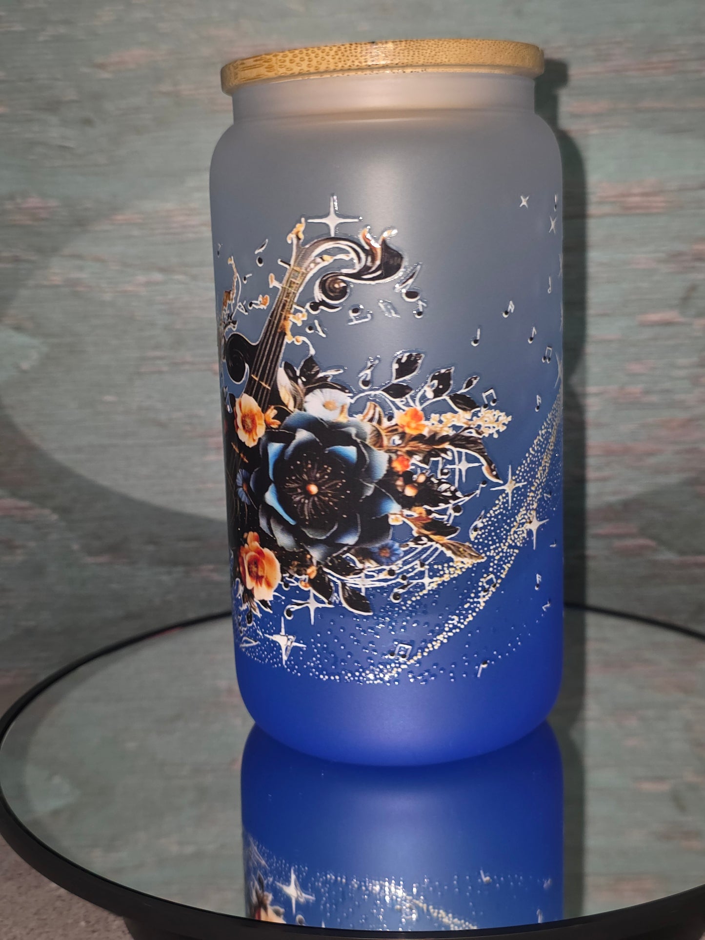 16oz Ombre Glass Tumbler