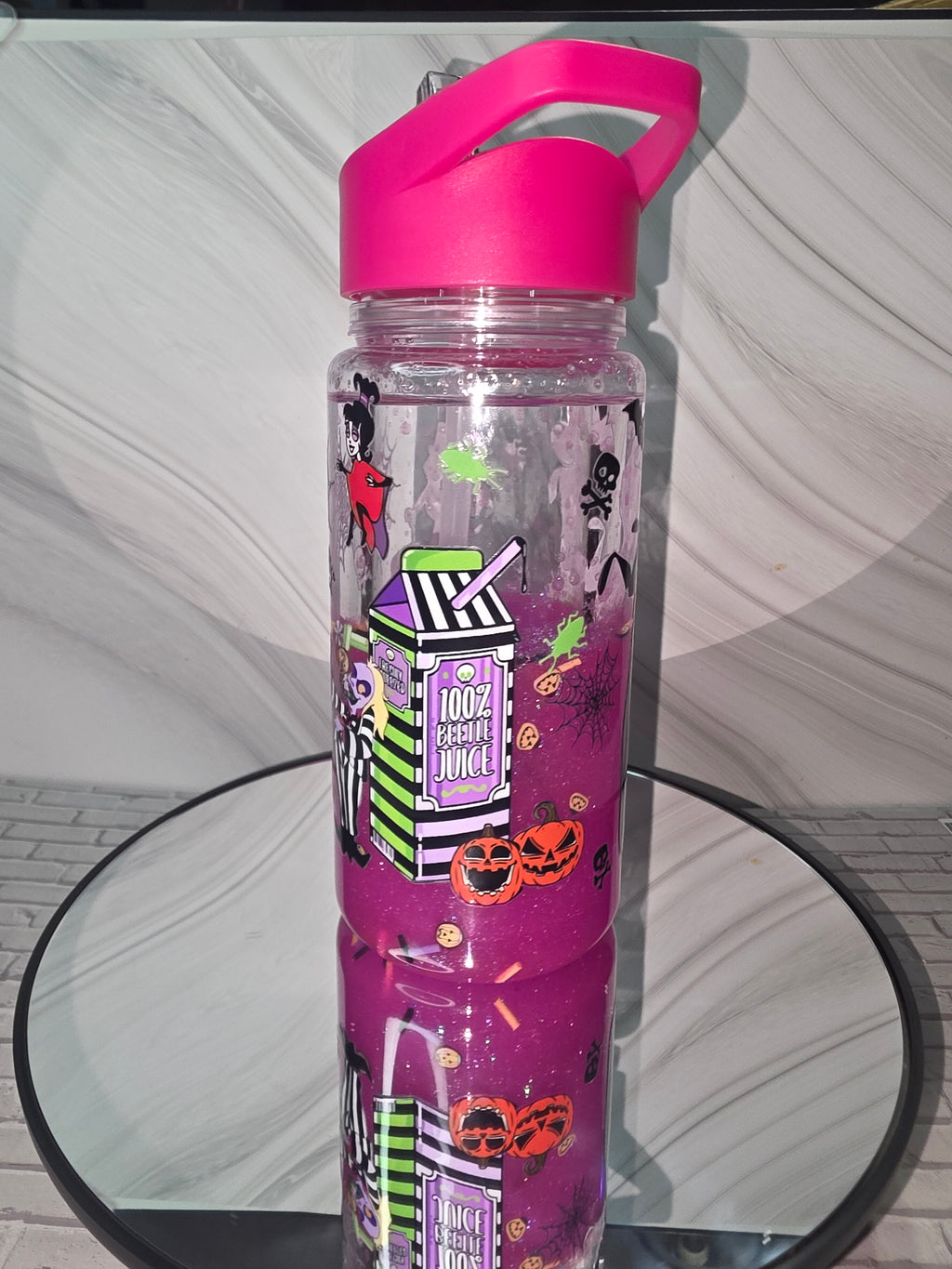 10 oz Plastic Snow Globe Tumbler for children