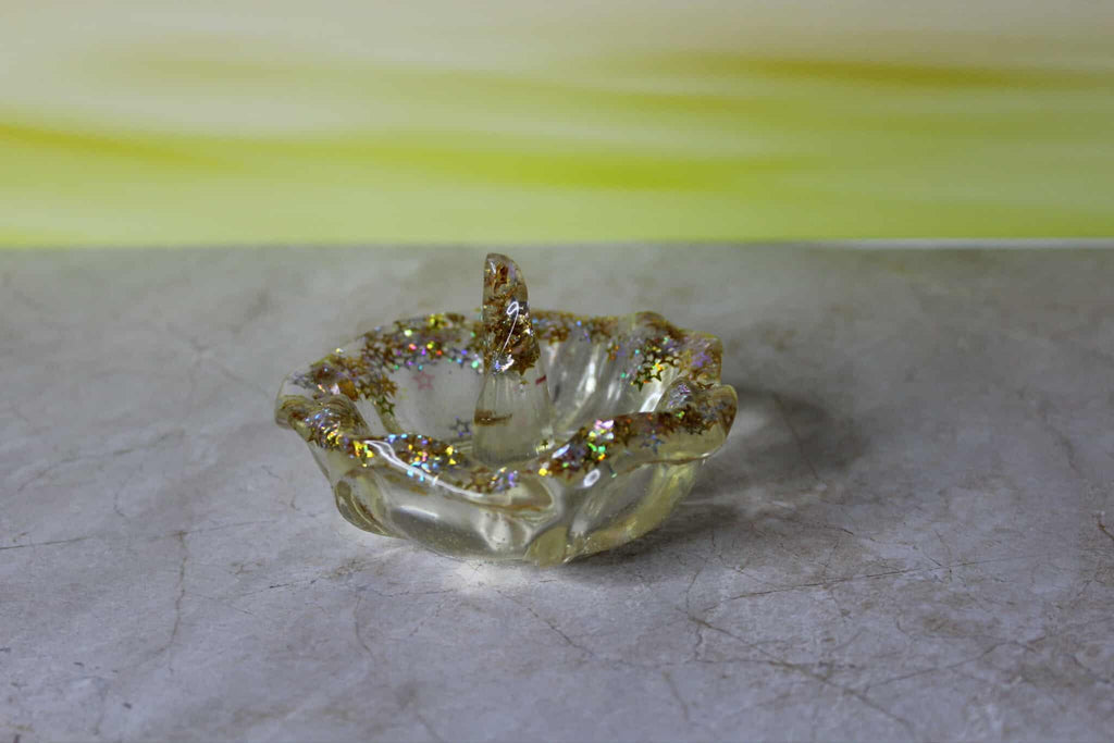 Resin Flower Jewelry Holder