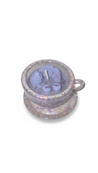 Resin Teacup Blueberry Decorated Candles