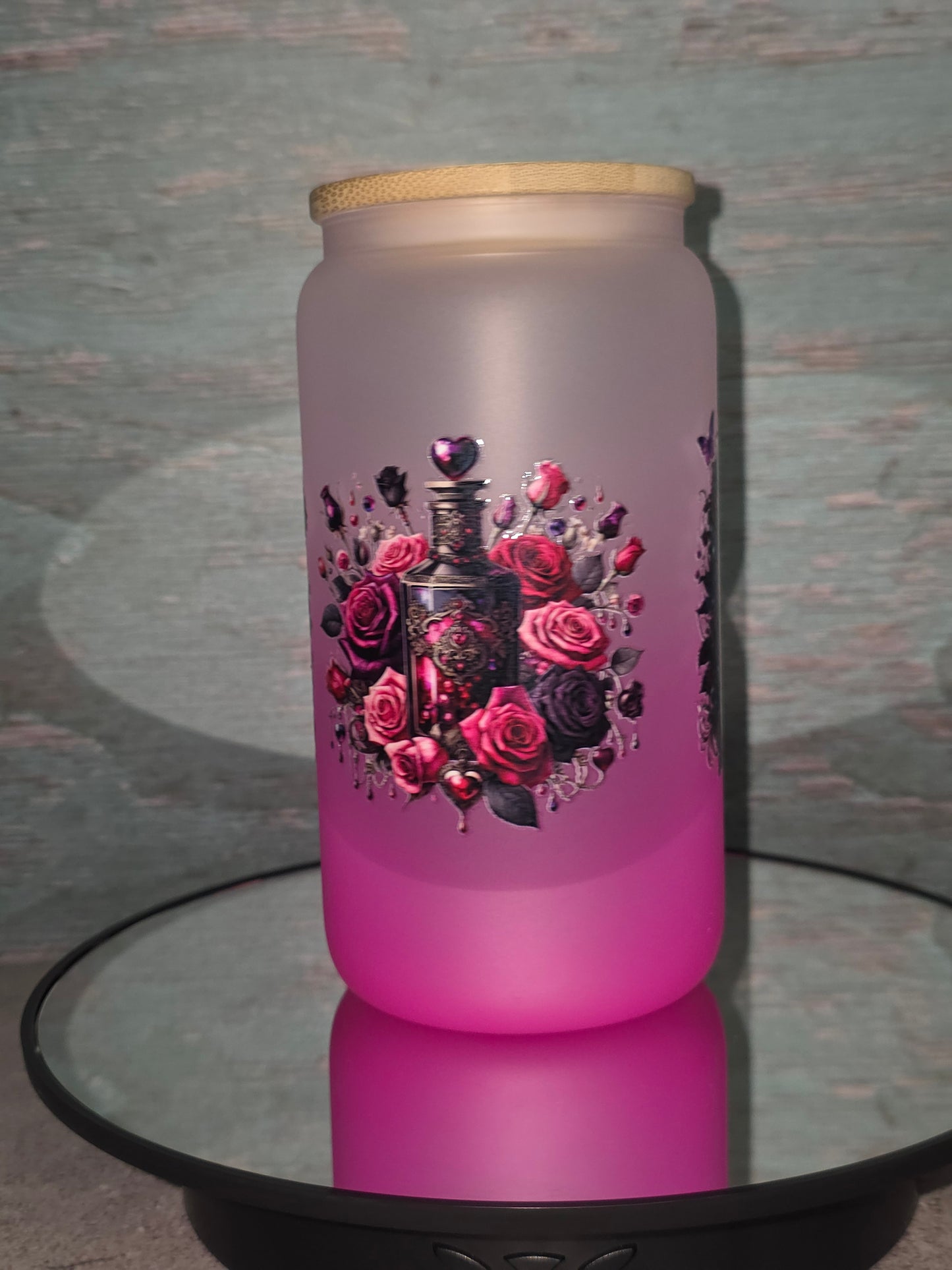 16oz Ombre Glass Tumbler