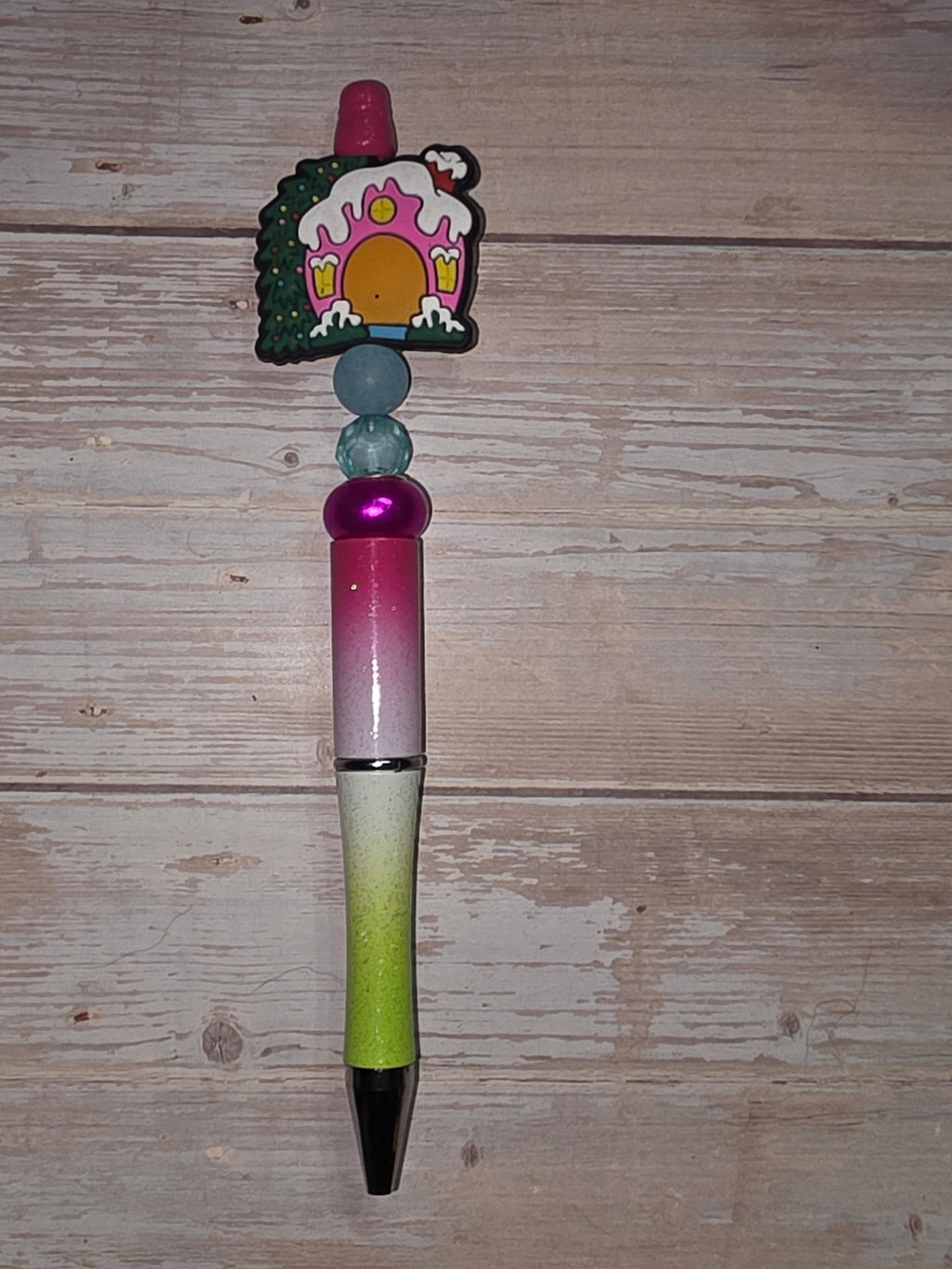 Christmas Theme Beadable Pens