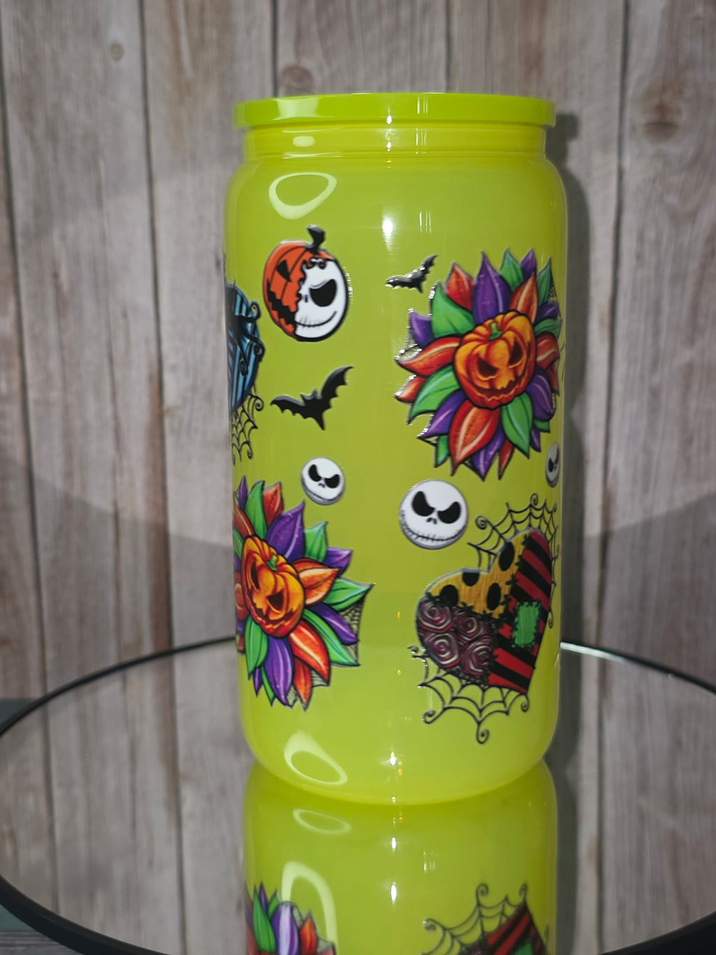 16oz Neon Colored Glass Tumblers