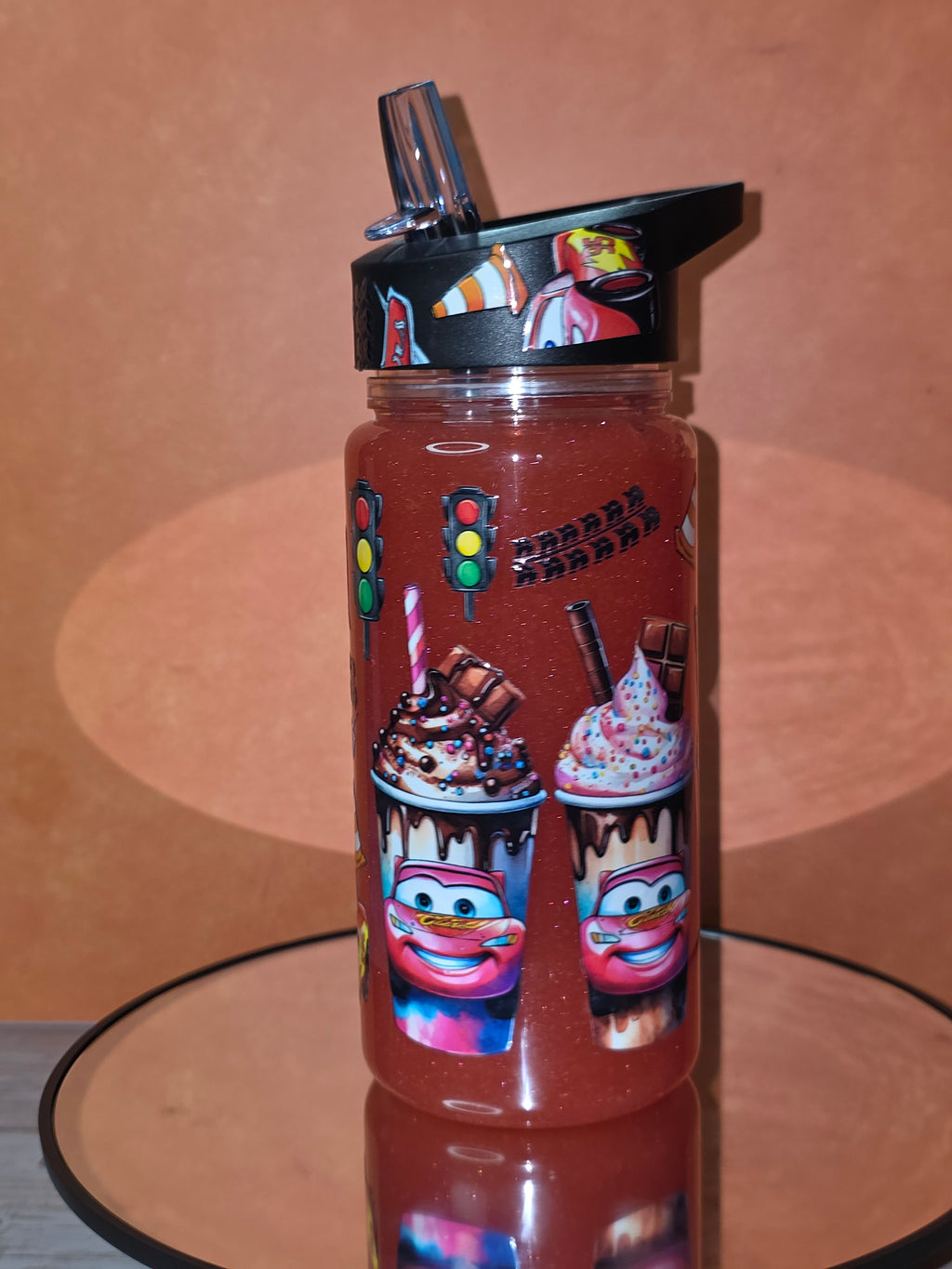 10 oz Plastic Snow Globe Tumbler for children