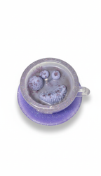 Resin Teacup Blueberry Decorated Candles