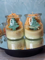 Cork Lid Decorated Christmas Candles