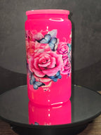 16oz Neon Colored Glass Tumblers