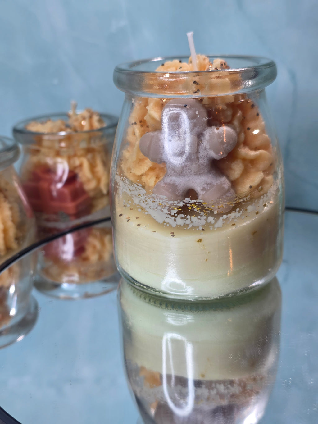 Cork Lid Decorated Christmas Candles