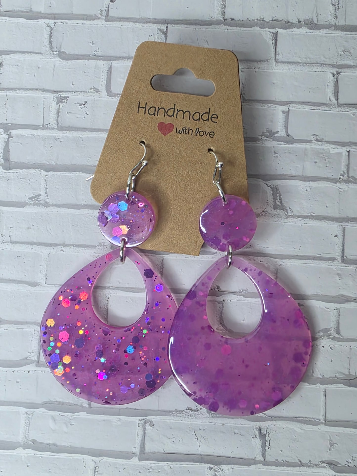 Resin Dangle Earrings