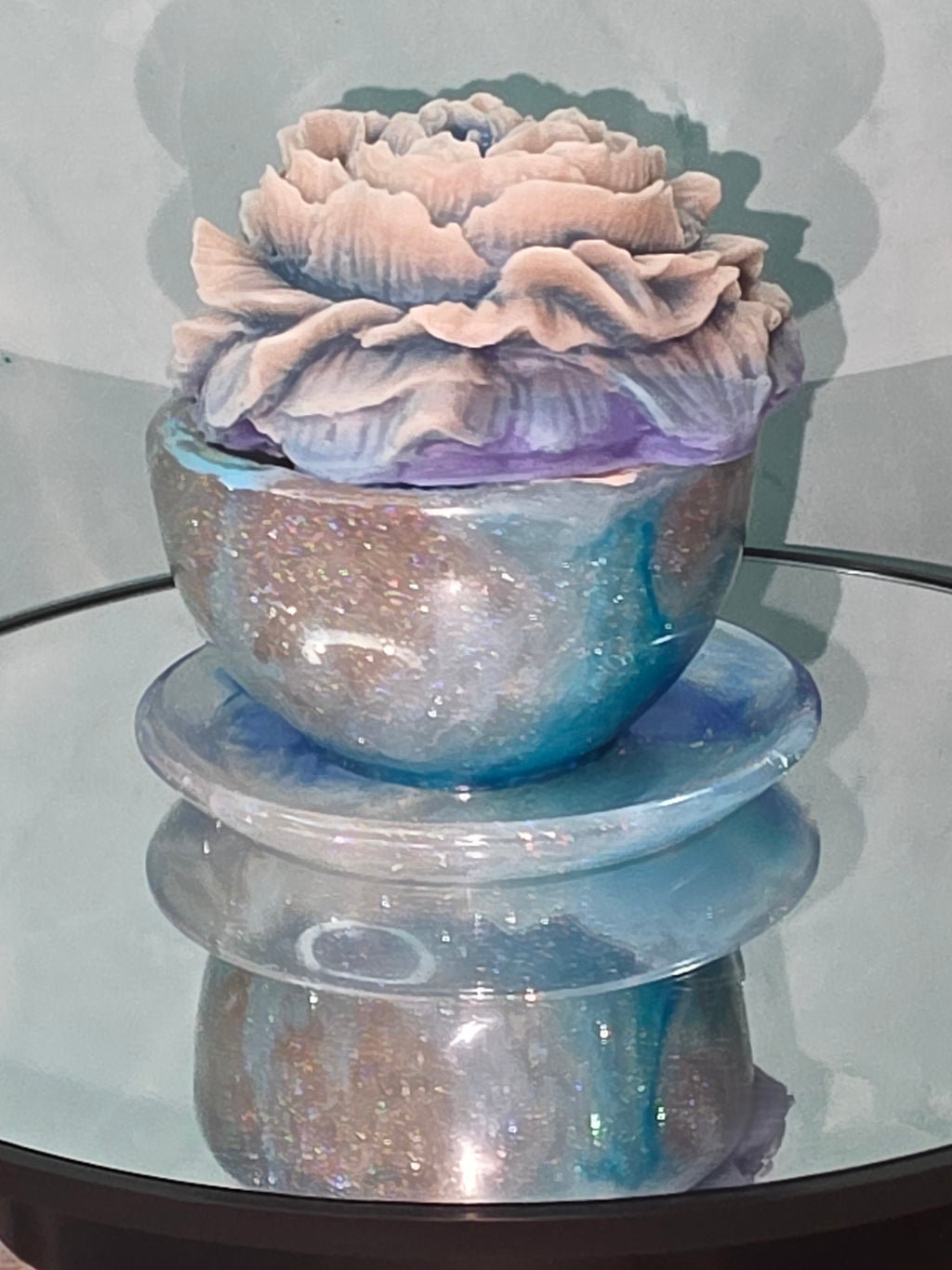 Resin Tea Cup with Candle