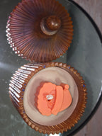 Resin Jar with decorated candle